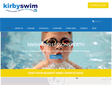 Tablet Screenshot of kirbyswim.com.au